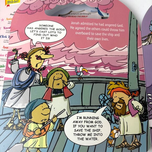 Adam And Eve Jonah And The Whale Interactive DVD Books Ages 3-8 Hardcover Handle - Picture 4 of 7